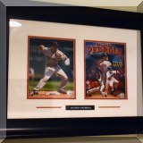 C03. Framed Dustin Pedroia décor. 